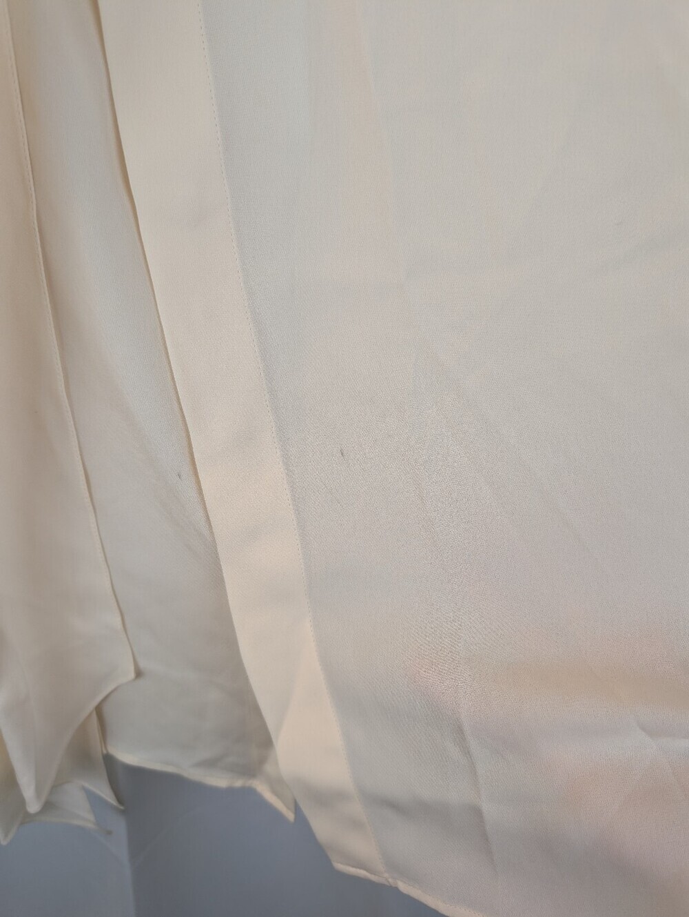 Ralph Lauren Purple Label 100% Silk Blouse Shirt Cream Italian 8 new no tags - Picture 4 of 12